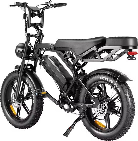 V20 Pro Fatbike - READY TO RIDE - Hydraulic Brakes - Alarm System + Rear Seat + Phone Holder + Footrests - 250W - 7 Gears