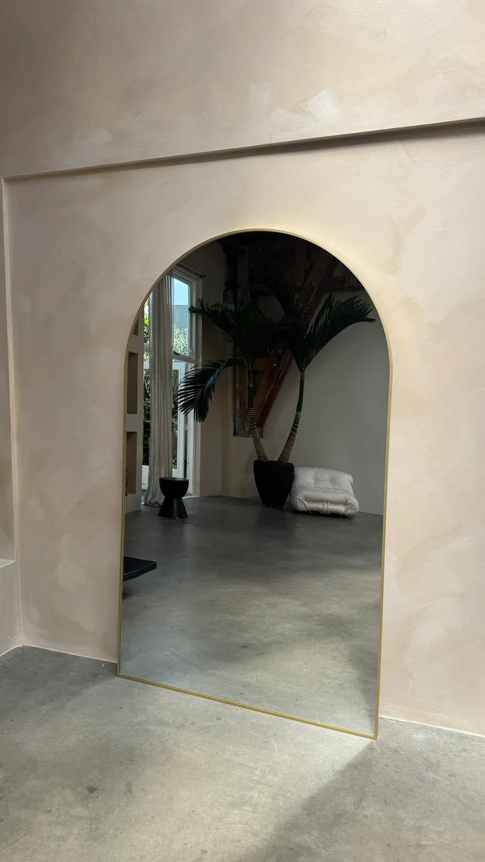 MEGA GROTE SPIEGEL MOON | 200 cm x 120 cm goud