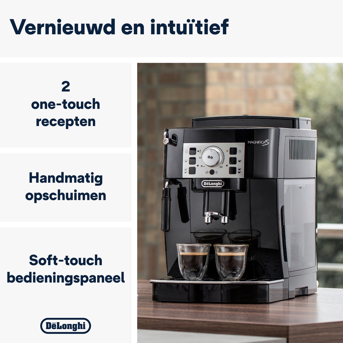 De'Longhi Magnifica S ECAM20.110.B - Volautomatische espressomachine - Zwart