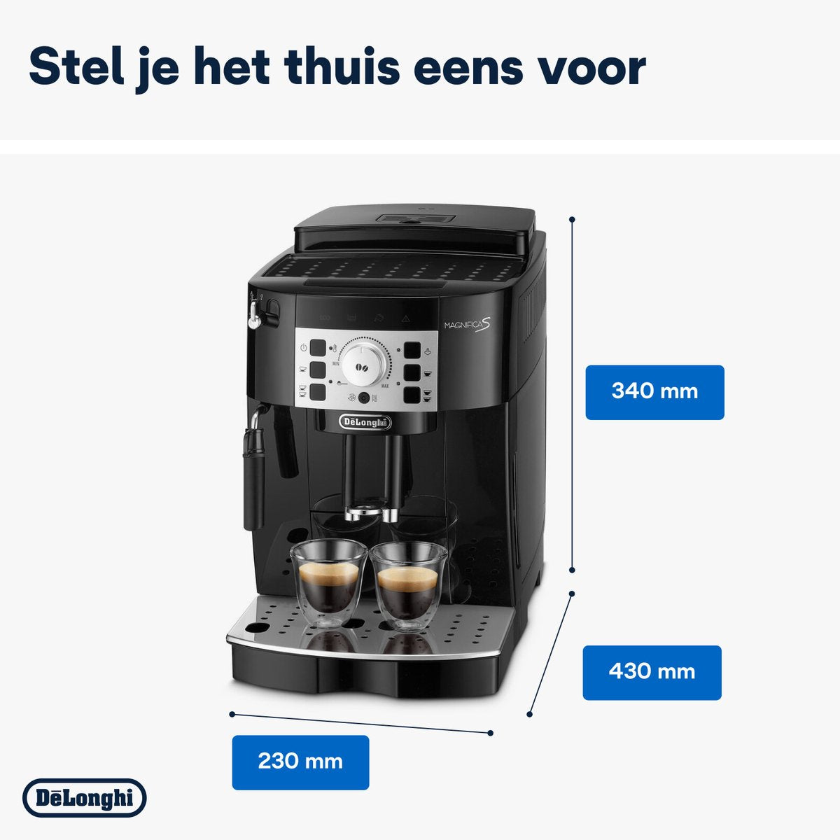 De'Longhi Magnifica S ECAM20.110.B - Volautomatische espressomachine - Zwart