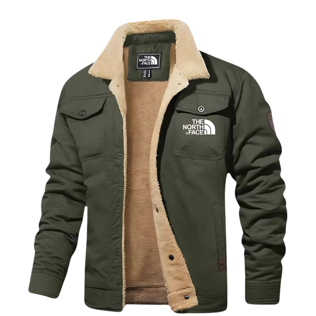 Comfortabele Herenjas met Warme Voering en Iconisch Design