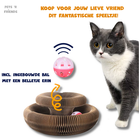Scratch & Play™ - Het Speeltje dat Jouw Kat Uitdaagt en Je Meubels Redt!
