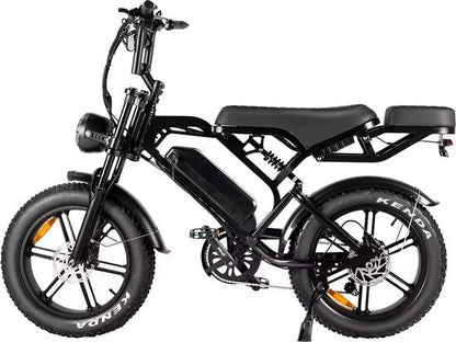V20 Pro Fatbike - READY TO RIDE - Hydraulic Brakes - Alarm System + Rear Seat + Phone Holder + Footrests - 250W - 7 Gears