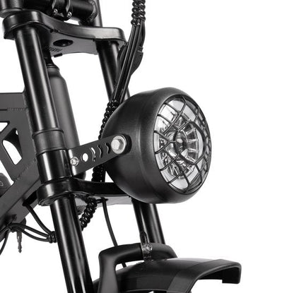 V20 Pro Fatbike - READY TO RIDE - Hydraulic Brakes - Alarm System + Rear Seat + Phone Holder + Footrests - 250W - 7 Gears