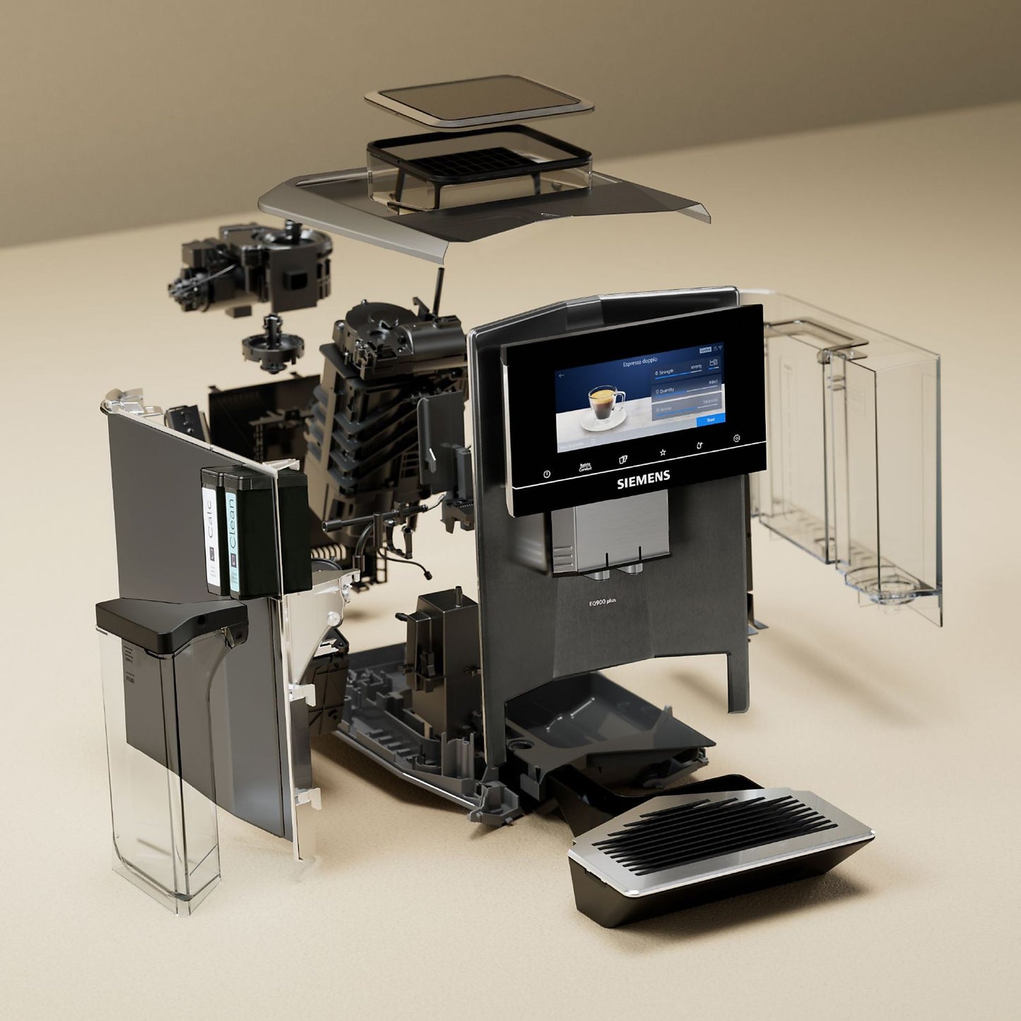 SIEMENS EQ.900 TQ905RZ5 Volautomatische espressomachine Zwart