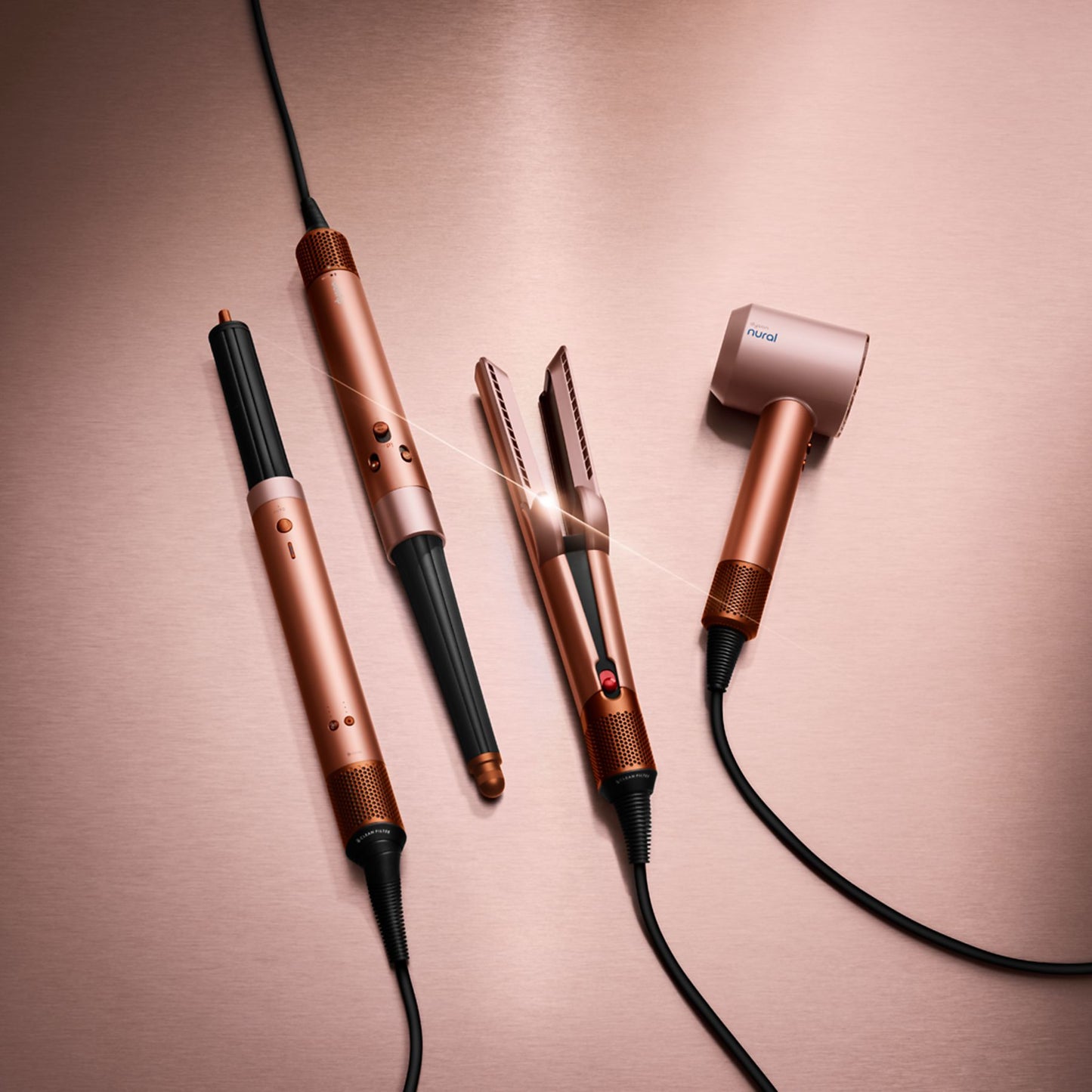 DYSON Airwrap Coanda 2x Curly + Coily – Amber Silk Multistyler Pink