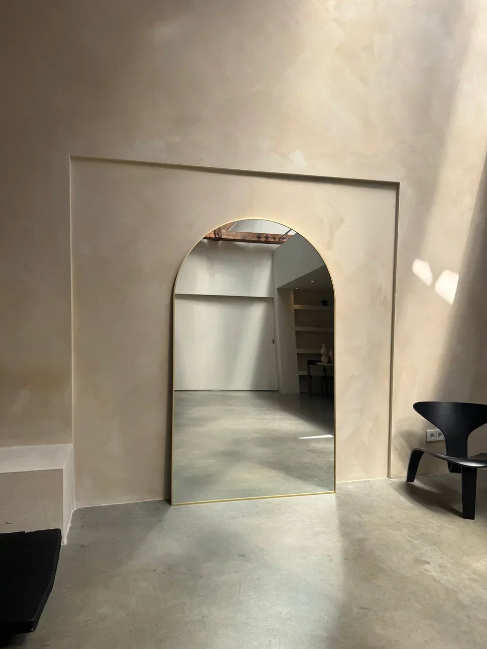 MEGA LARGE MIRROR MOON | 200 cm x 120 cm gold