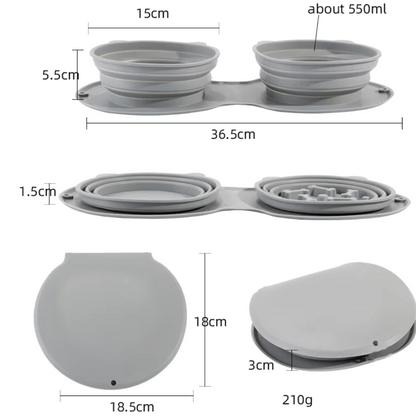 2in1 Reisvoerbak voor Onderweg