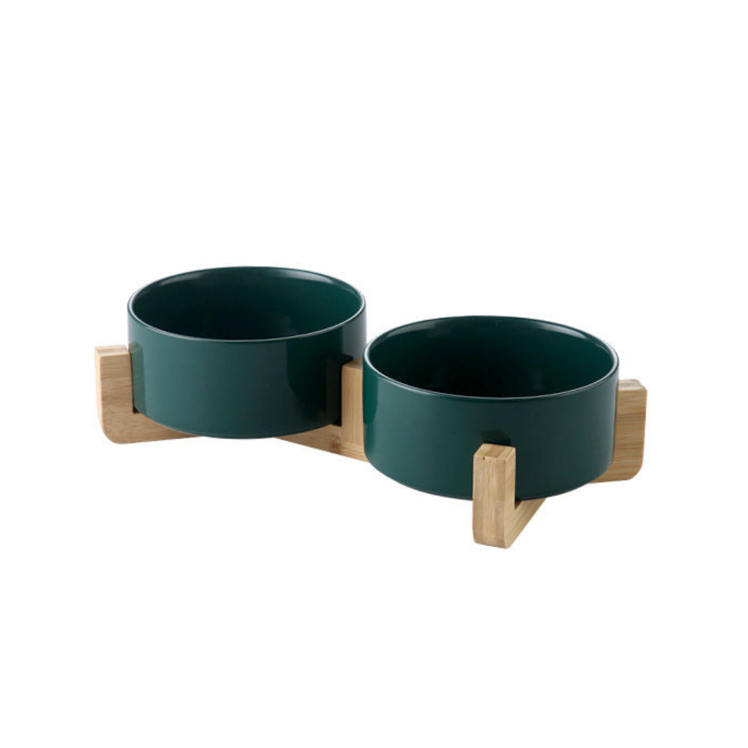 Edelhouten Keramische Voerbak