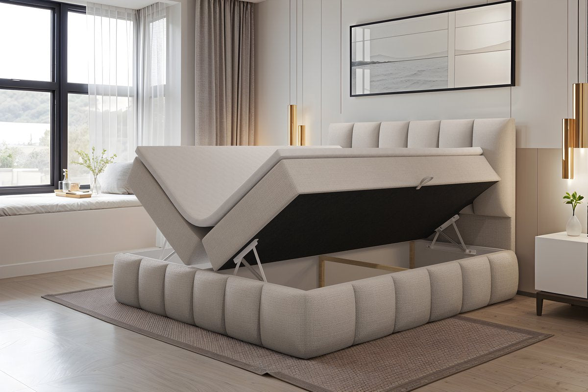 Meuba Home - Bali Boxspring - Cremona Stof - Met topper 8cm