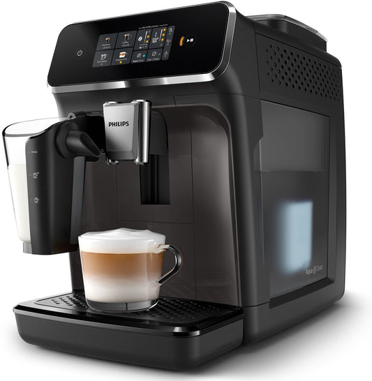 2300 Series – Fully Automatic Espresso Machine – LatteGo Milk System – 4 Different Drinks – Black – EP2334/10