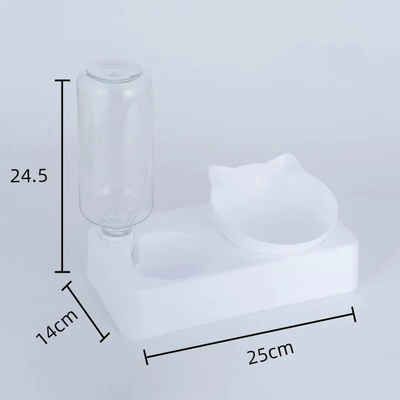 Verstelbare Voer- & Waterbak