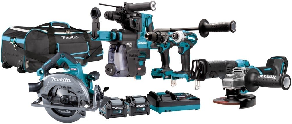 Makita DK0128G601 | Combo set | 40 V Max | 4.0 Ah | TD001G | DF001G | JR001G | GA005 | | HR002GZ05 | HS003G
