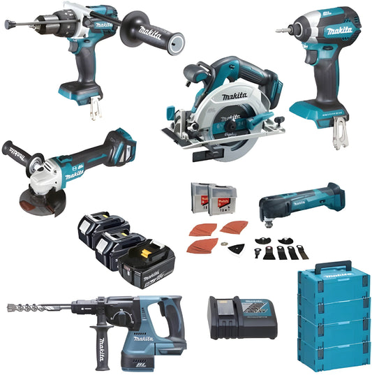 Makita DLX6085TJ | Combo Set | 18 V | 2x 5.0 Ah Battery
