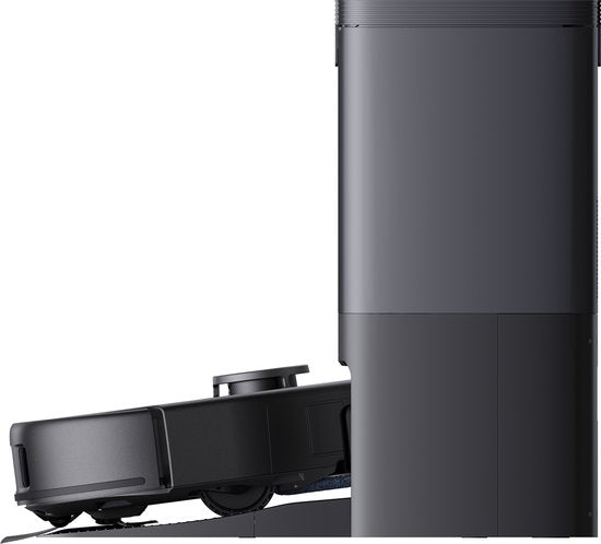 eufy Clean X10 Pro Omni Robotstofzuiger met Dweil Robotstofzuiger met 8000 Pa zuigkracht, tapijtherkenning, AI-obstakelvermijding, automatisch wassen en drogen van de dweil, en automatisch legen en bijvullen.