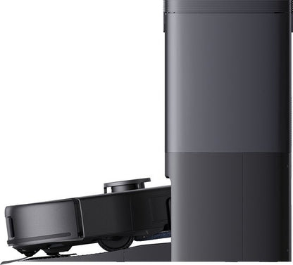 eufy Clean X10 Pro Omni Robotstofzuiger met Dweil Robotstofzuiger met 8000 Pa zuigkracht, tapijtherkenning, AI-obstakelvermijding, automatisch wassen en drogen van de dweil, en automatisch legen en bijvullen.